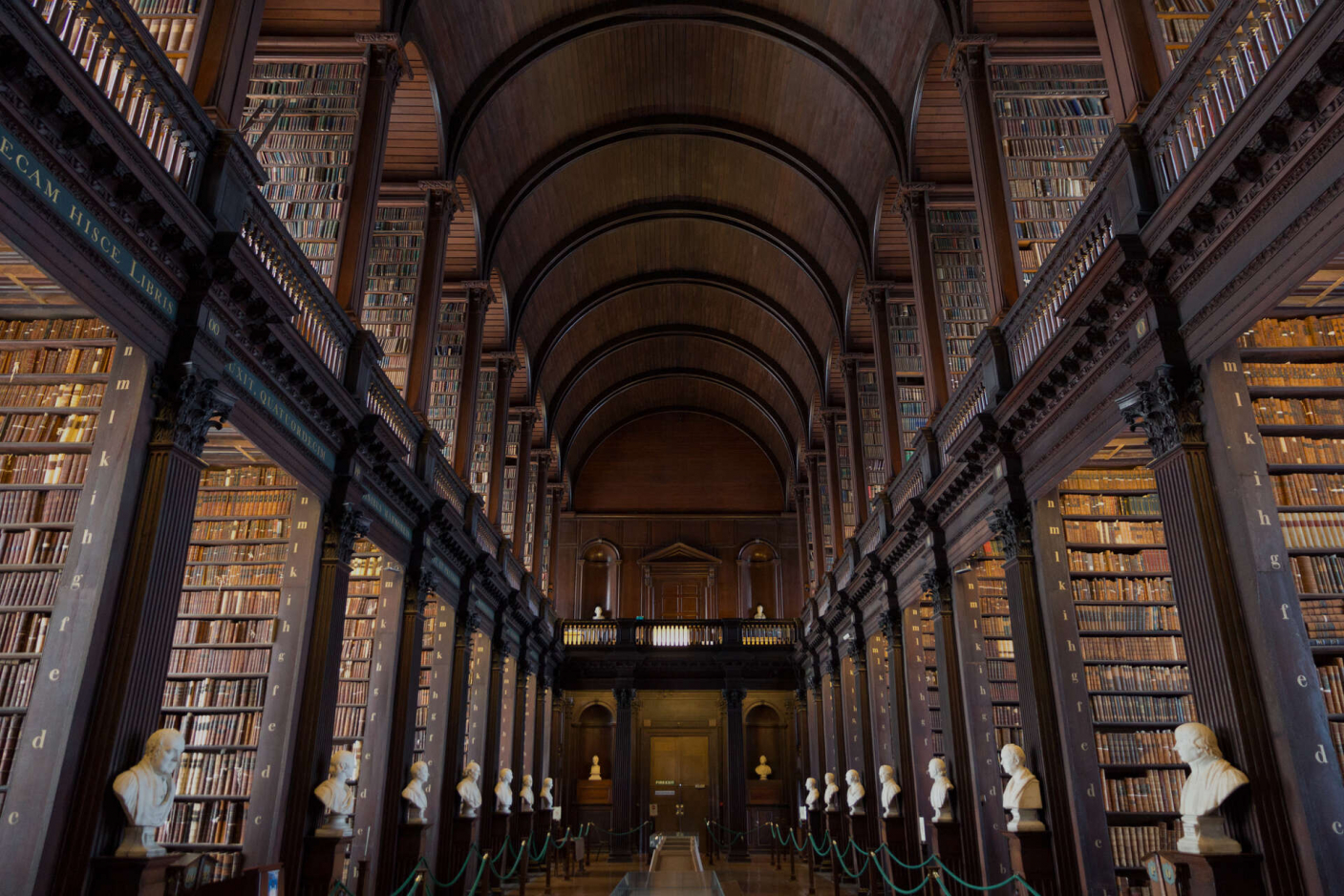 Large library with columns